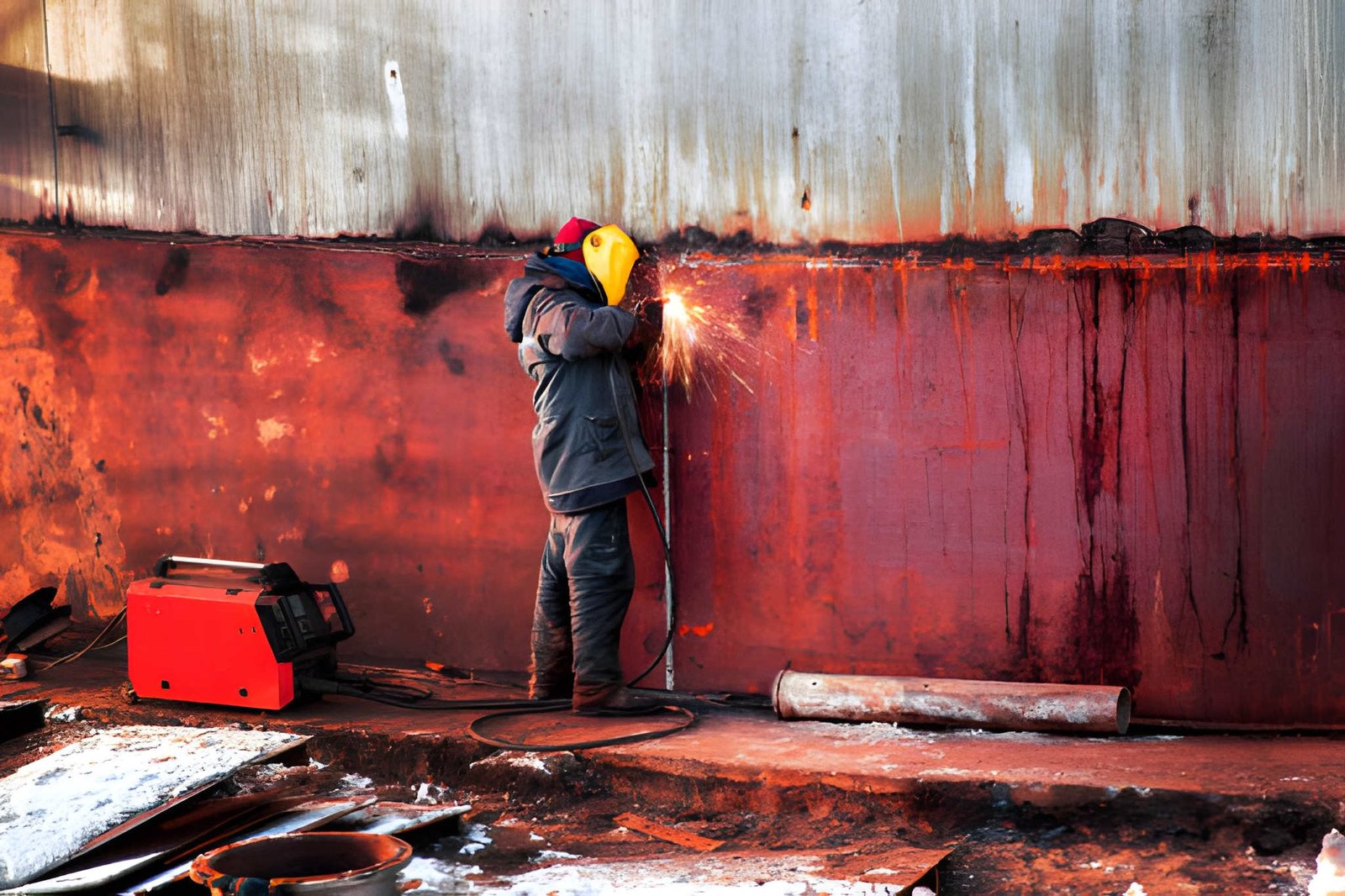 Sadarghat shipyard in Dhaka showing boat repair and maintenance with Old Dhaka river port environment